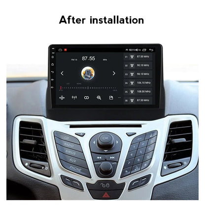 Radio Multimedia with GPS for FORD FIESTA 2009-2019 eight NucleosTS10 4G 64G,video player,Android 12,9 inch,Ford,Fiesta,Titanium