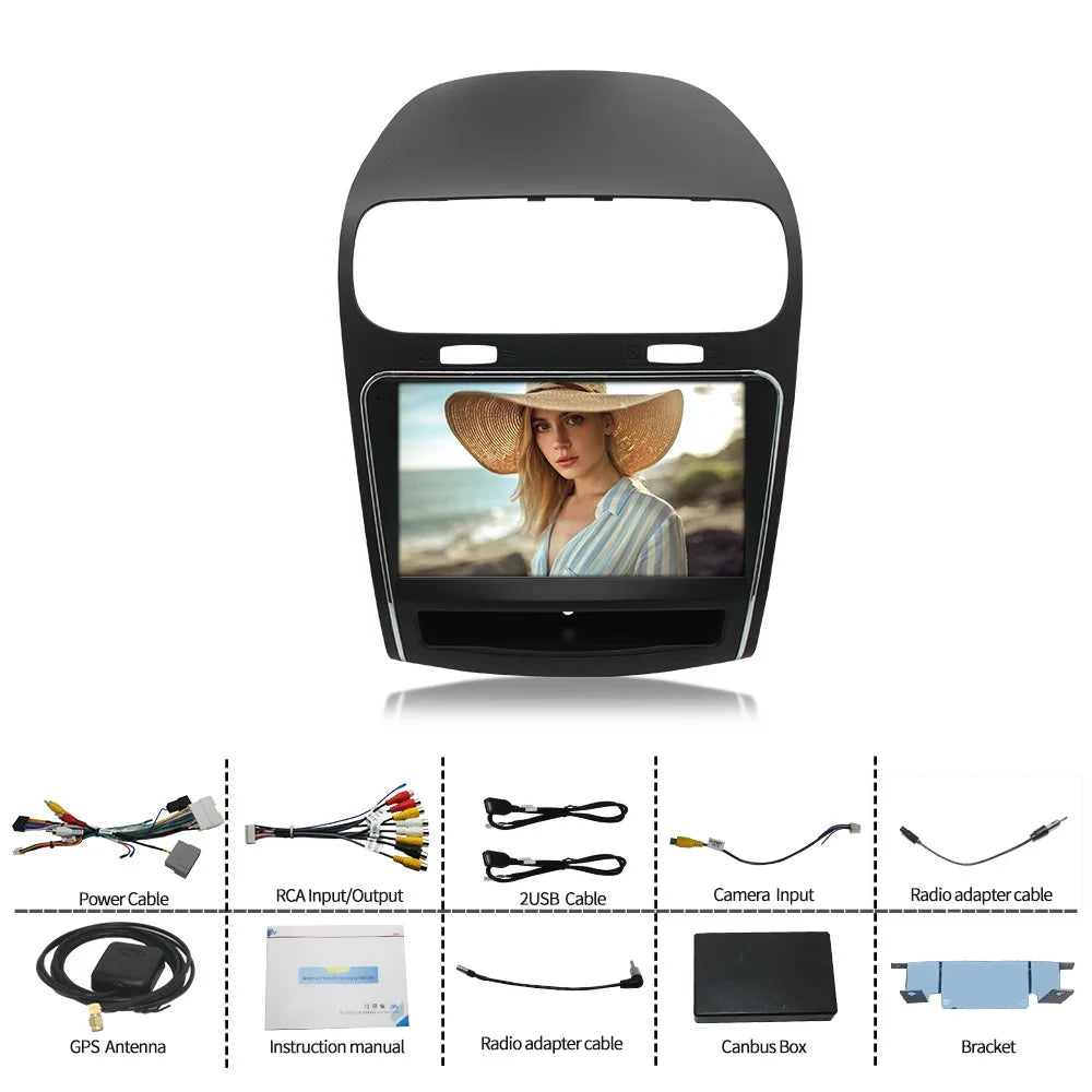 Radio GPS for DODGE JOURNEY 2012-2020 eight core TS10 6G 128G video player Android 11 9 inch stereo Jeep Dodge Chryslers Journey