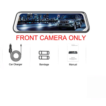 24H Dash Cam 10inch Car DVR Rear Camera Full HD 1080P Drive Video Recorder Registrator Auto Rearview Dual Dashcam Black Box